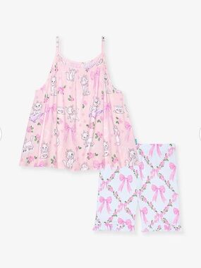 Posh Peanut Aristocats Marie Ruffled Short set